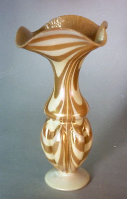 134 - Alabaster Iridescent Vase