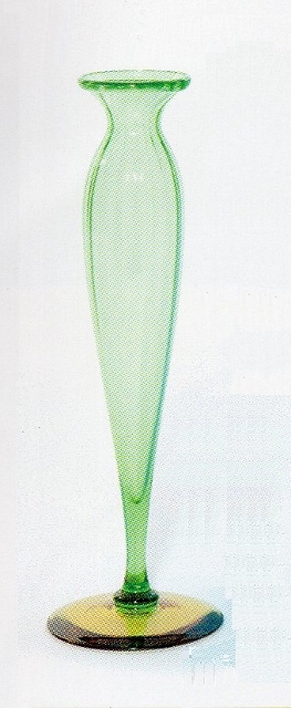 775 - Pomona Green Transparent Vase