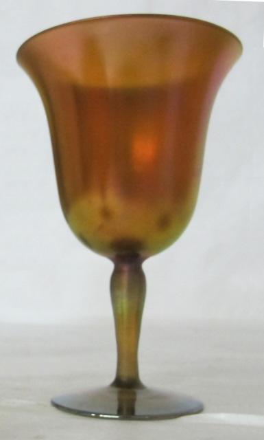 1044 - Gold Aurene Iridescent Goblet