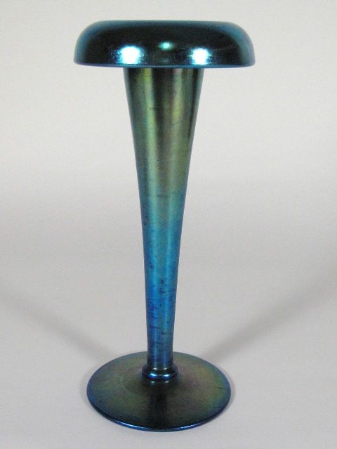 1124 - Blue Aurene Iridescent Vase