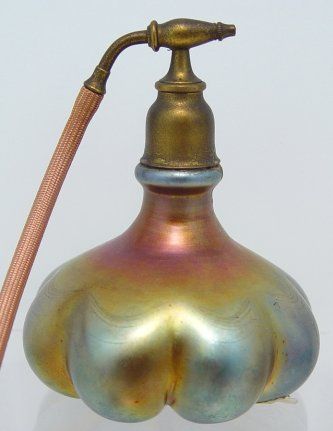 1455 - Gold Aurene Iridescent Atomizer