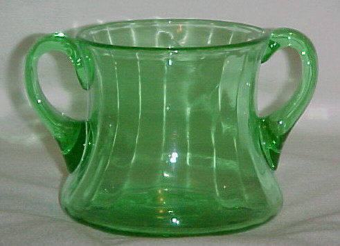 1483 - Pomona Green Transparent Sugar Bowl