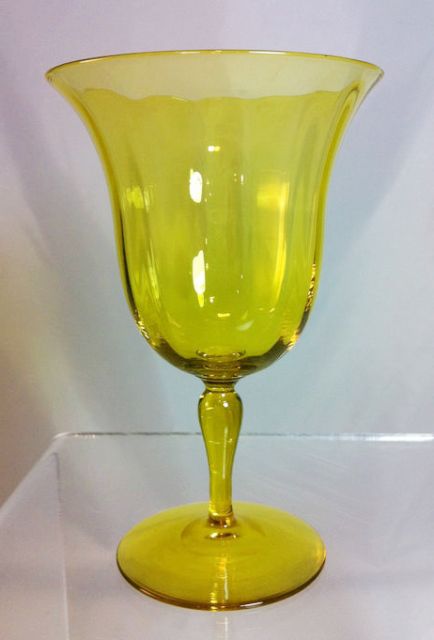 1692 - Bristol Yellow Transparent Goblet