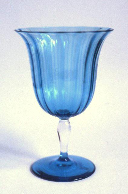 1692 - Celeste Blue Transparent Goblet