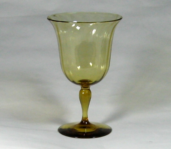 1692 - Amber Transparent Goblet