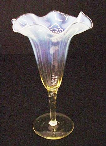 182 - Straw Opal Translucent Vase