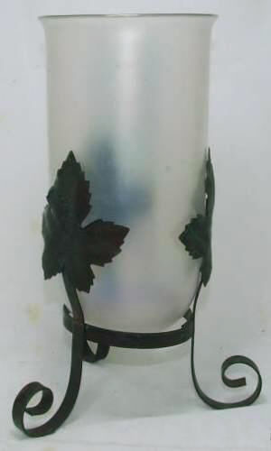 1832 - Verre de Soie Iridescent Limousine Vase