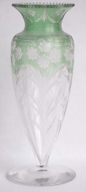 1979 - Colorless Engraved Vase