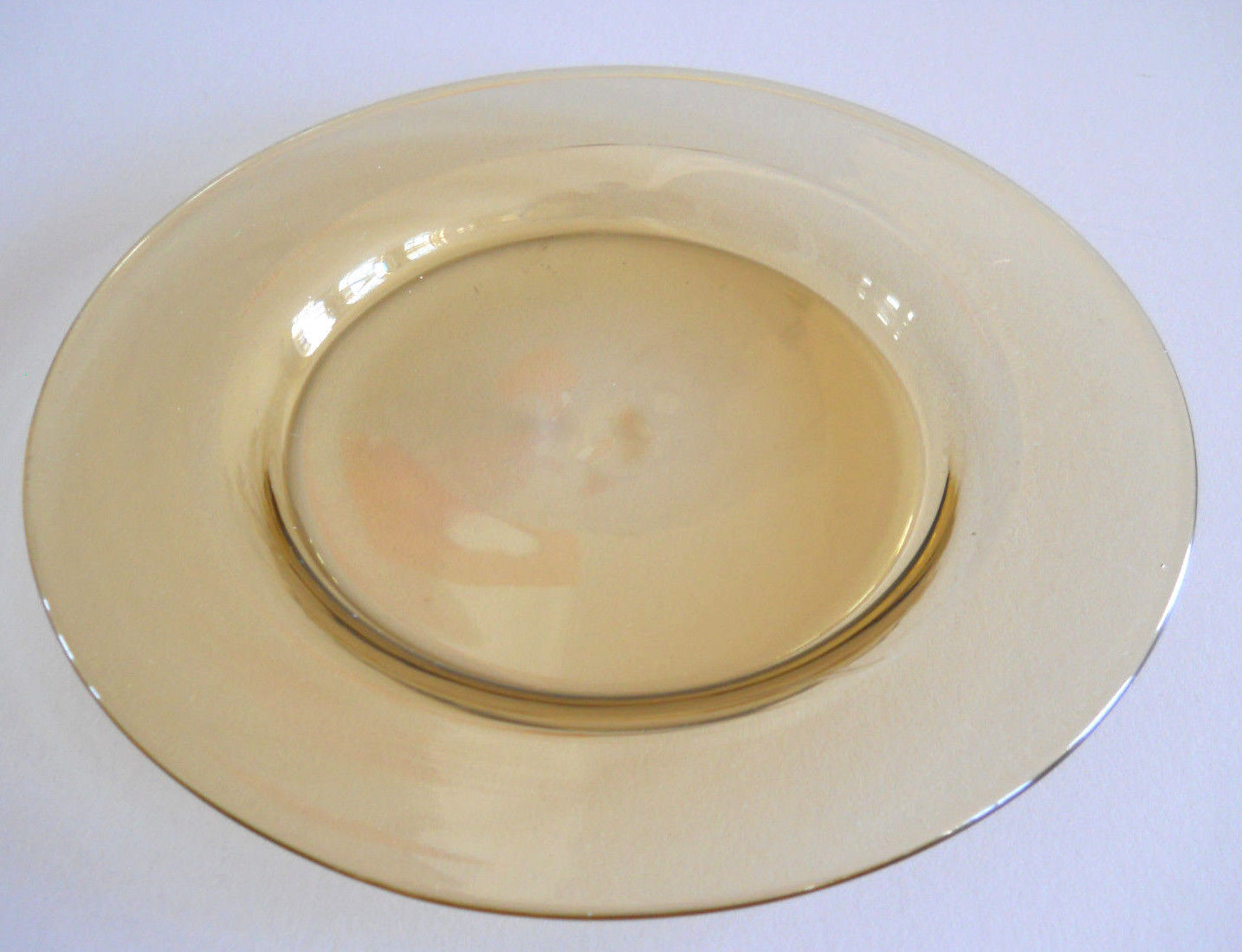2028 - Amber Transparent Plate