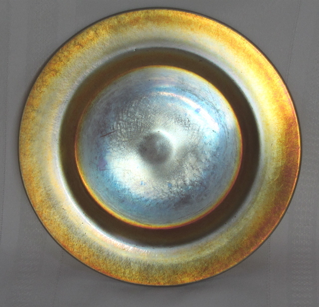 2028 - Gold Aurene Iridescent Plate