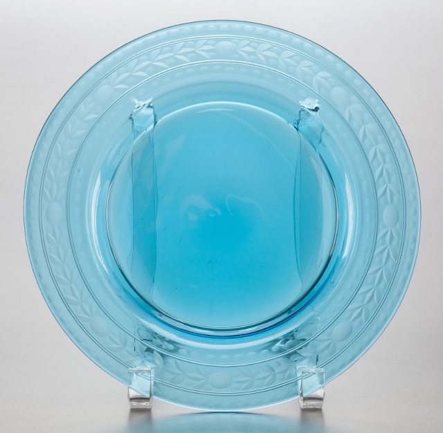 2028 - Celeste Blue Engraved Plate