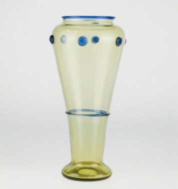 2142 - Amber Transparent Vase