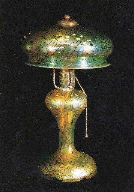 2337 - Gold Aurene Iridescent Lamp