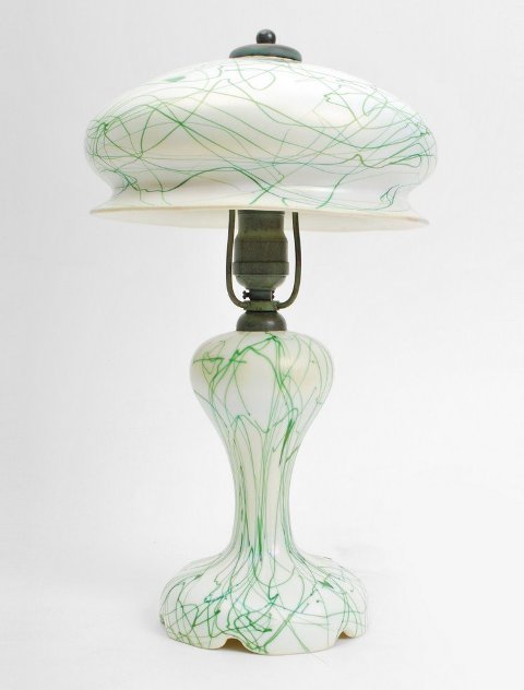 2337 - Ivory Iridescent Lamp