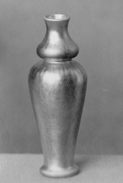 235 - Gold Aurene Iridescent Vase