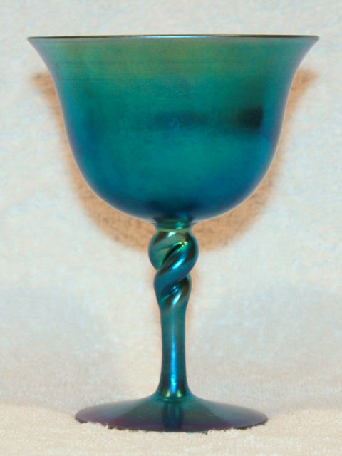 2361 - Blue Aurene Iridescent Sherbet