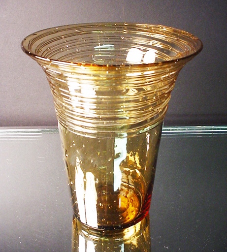 2364 - Amber Transparent Vase