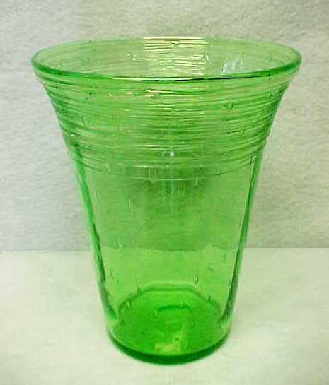 2364 - Green Transparent Vase