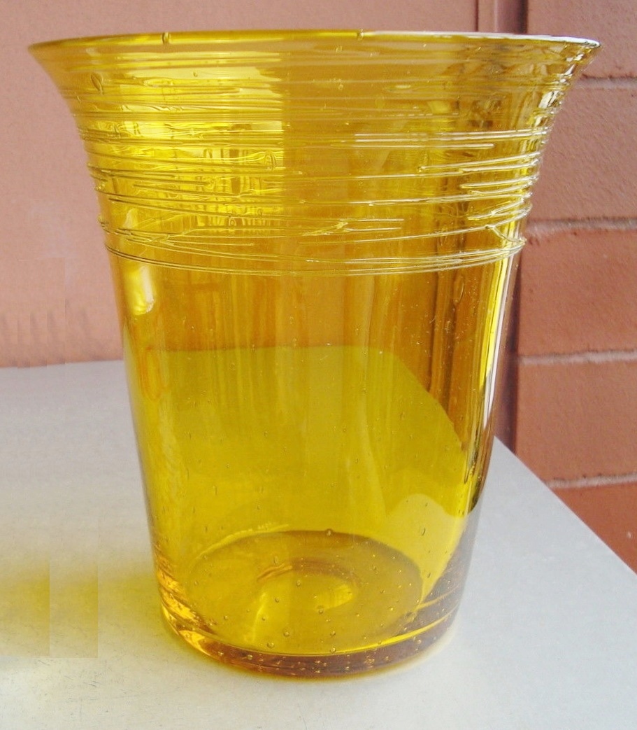 2364 - Bristol Yellow Transparent Vase