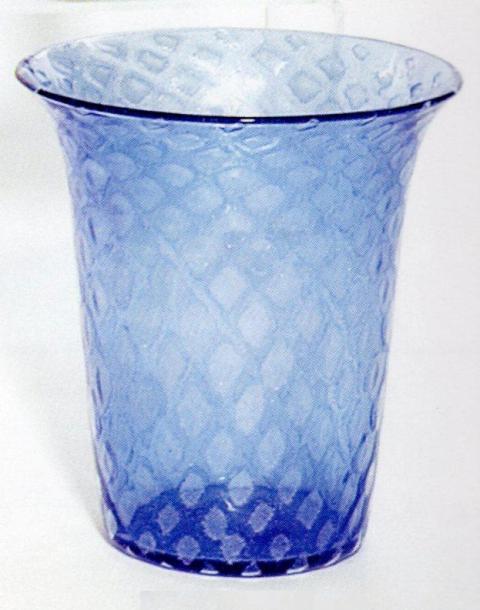 6123 - French Blue Silverina Vase