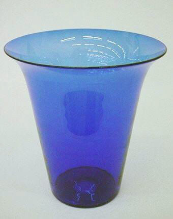 6123 - Flemish Blue Transparent Vase