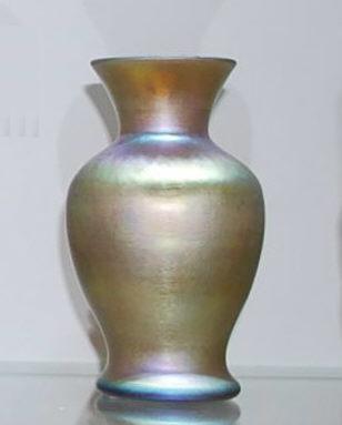 238 - Gold Aurene Iridescent Vase