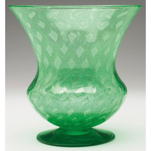 2390 - Pomona Green Silverina Shade Vase