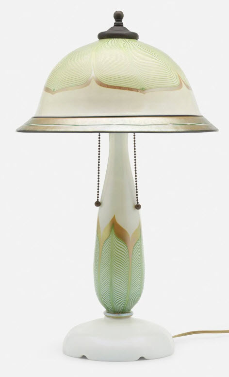 2500 - Ivory Iridescent Lamp
