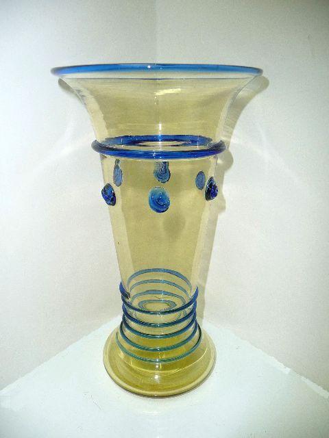 2600 - Amber Transparent Vase