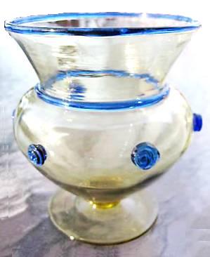 2601 - Amber Transparent Vase