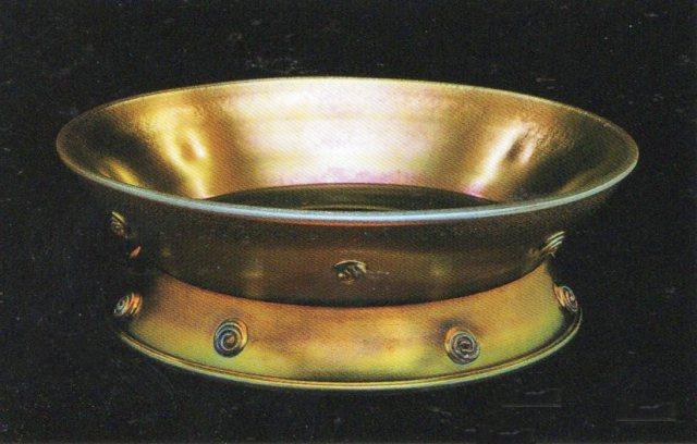 2612 - Gold Aurene Iridescent Bowl