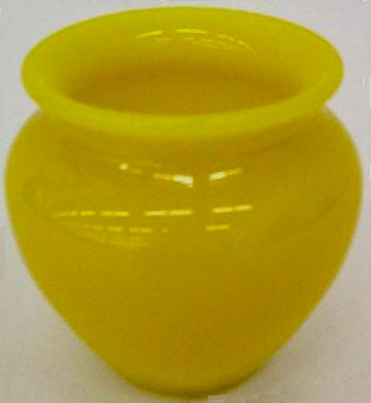 2648 - Mandarin Yellow Translucent Vase