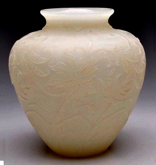 2683 - Alabaster Acid Etched Vase