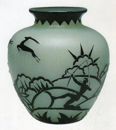 2683 - Acid Etched Vase