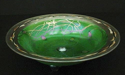 2696 - Green Aurene Bowl