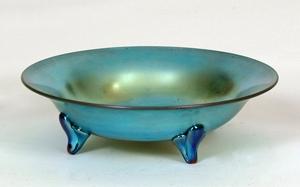 2696 - Blue Aurene Iridescent Bowl