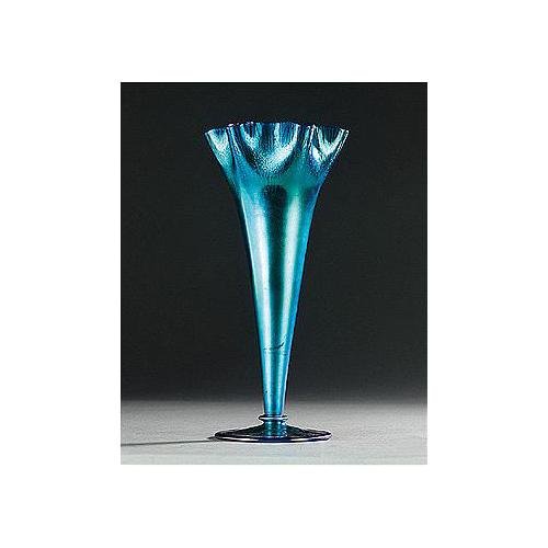 2712 - Blue Aurene Iridescent Vase