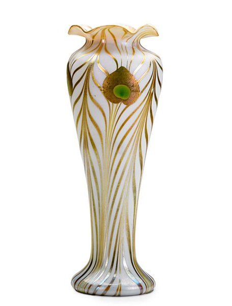 273 - Opal Iridescent Vase