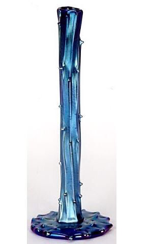 2741 - Blue Aurene Iridescent Vase