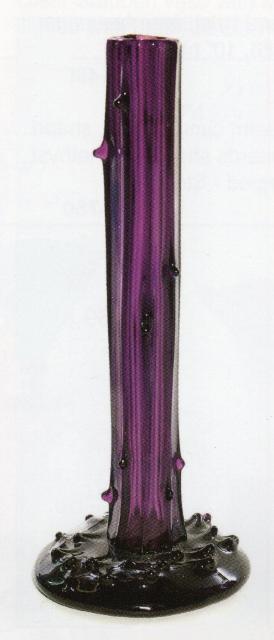 2741 - Dark Amethyst Transparent Vase