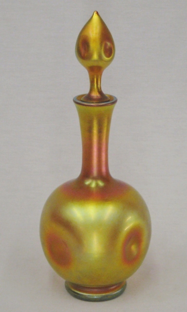 2759 - Gold Aurene Iridescent Decanter