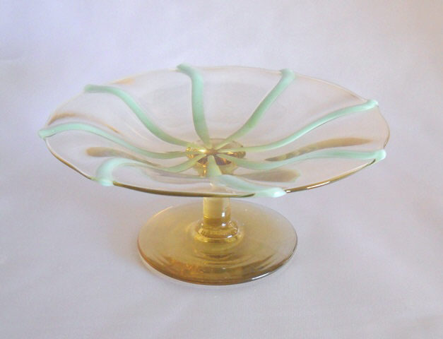 2760 - Amber Transparent Compote