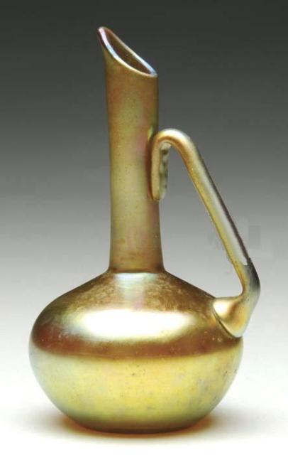 2773 - Gold Aurene Iridescent Vase