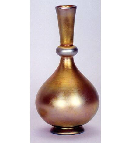 2778 - Gold Aurene Iridescent Vase