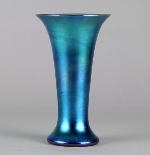 2789 - Blue Aurene Iridescent Vase