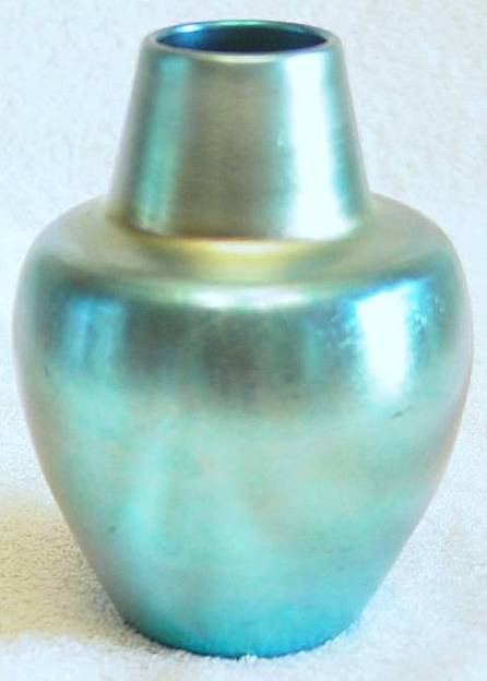 2791 - Blue Aurene Iridescent Vase