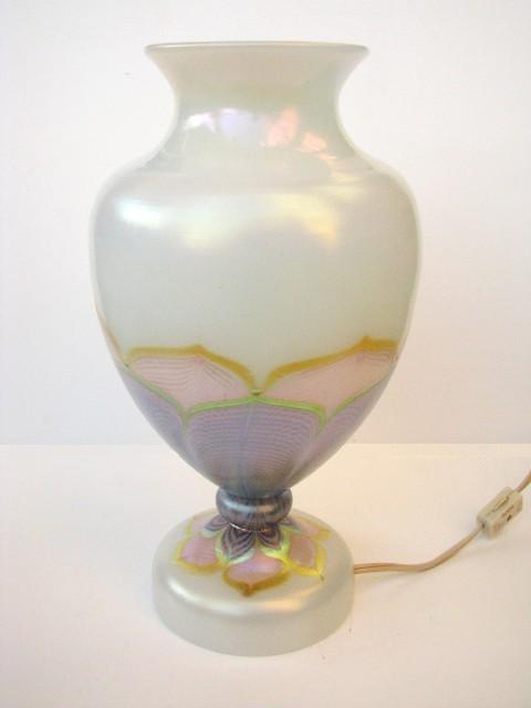 2808 - Alabaster Iridescent Vase/Lamp