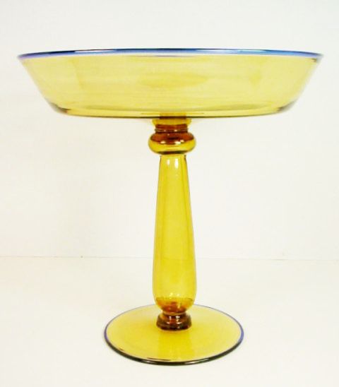 2848 - Amber Transparent Compote