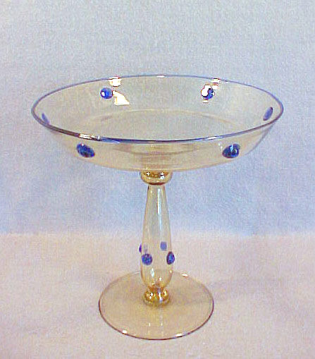 2848 - Amber Transparent Compote