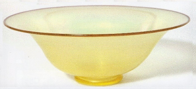 2851 - Topaz, Iridized Iridescent Bowl
